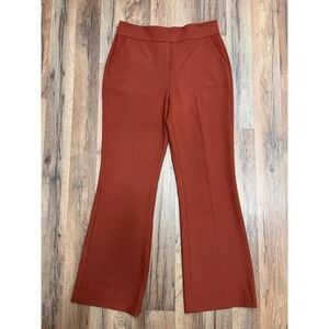Halogen Women's Rust‎ Orange Flare Dress Pants Size 8P Stretch Career